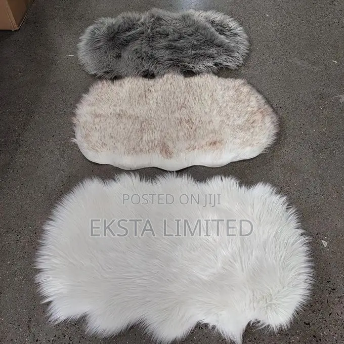 Fluffy Faux Fur Rugs Bedroom Floor High Density Mat 60x90cm
