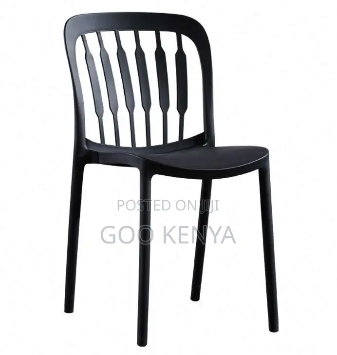 Home Chair; Stackable Colorful High-Back Polypropylene Chair