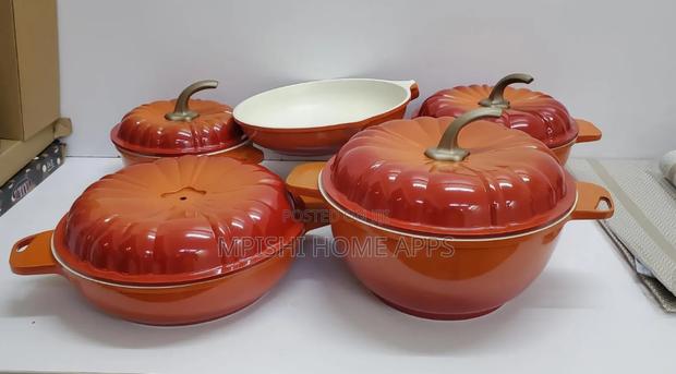 9 PCS Pumpkin Granite Cookware Set - thumbnail 2