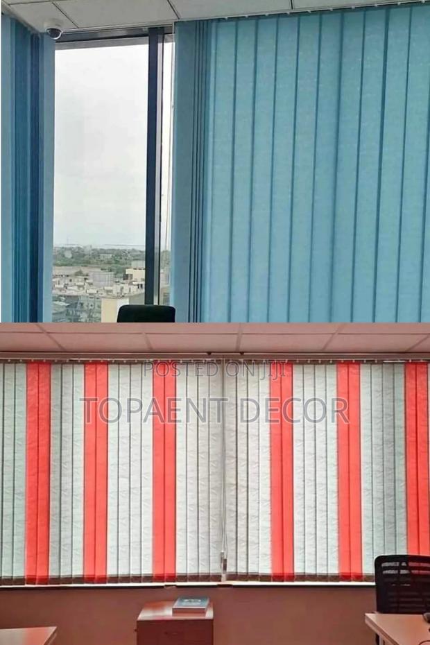 Cord Controlled Vertical Office Window Blinds - main view