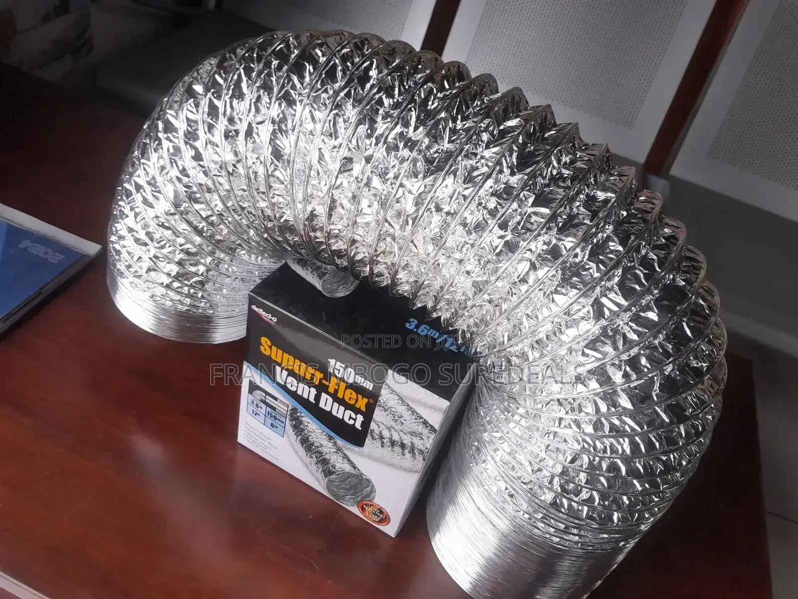 Aluminium Ducting Vent 100mm