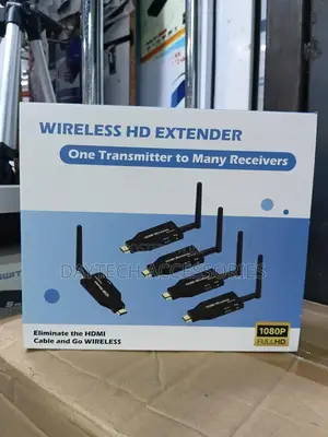 A Wireless Hdmi Extender 1 Transmitter to 4 Receivers Kit