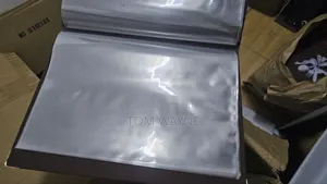 Brown Leather Menu Cover With A4 Size Clear Nylon Pouches