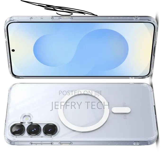 Transparent Magsafe Magnetic Pouch for Samsung S25 Plus 5g