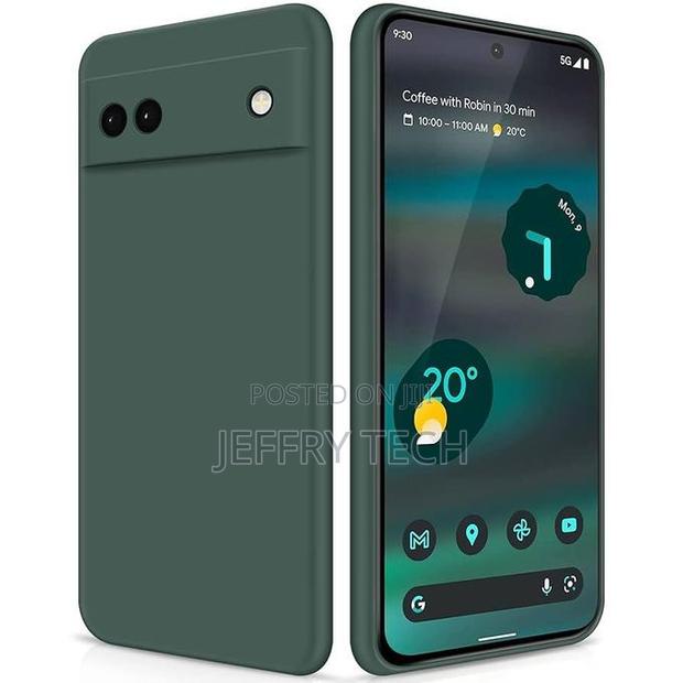 Liquid Silicone Case for Google Pixel 6a 5g: Green - main view