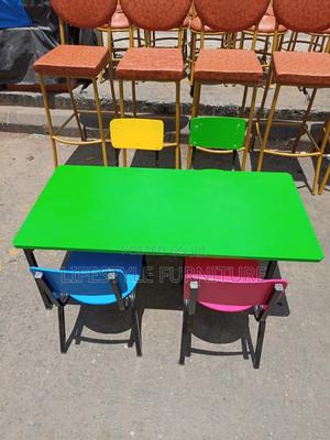 Kindergarten Multicoloured Tables.