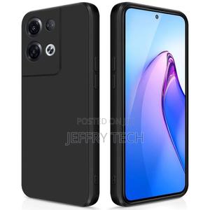 Liquid Silicone Case for Oppo Reno 8 Pro 5g: Black - thumbnail 2