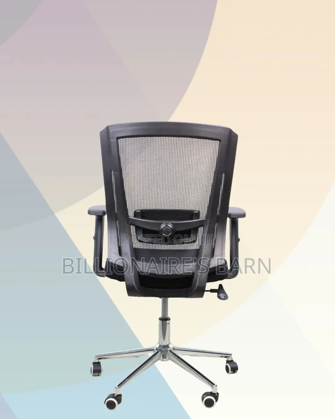 Stylish Mid-Back Office Seat | Chrome Base, Modern Look