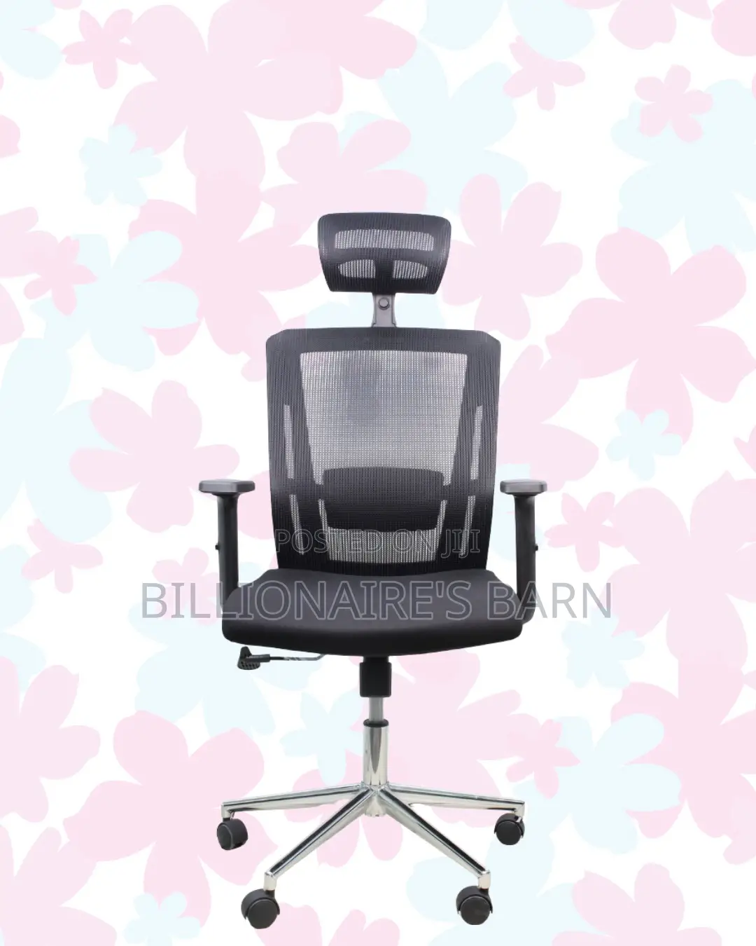 Comfort Mesh Office Chair | Modern Chrome Finish