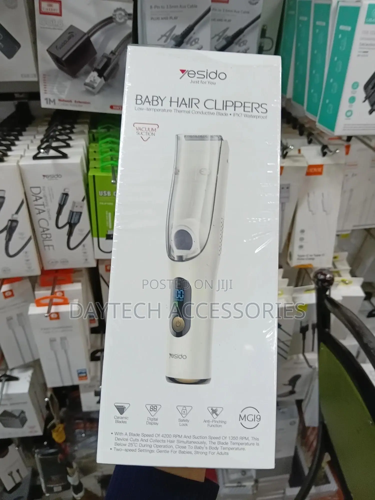 Yesido Baby Cordless Vacuum Hair Trimmer.