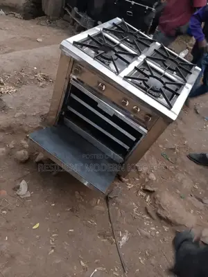Stainless Steel Combined 4 Burner and Oven