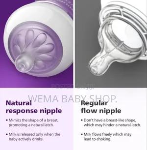 Twin Pack Philips Avent Natural Response Bottles With Airfree Vents.