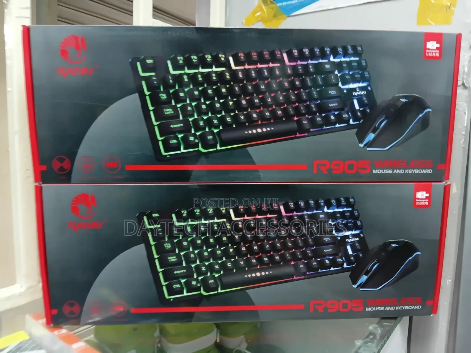 R905 Wireless Keyboard Mouse Combination Game Glowing Keyboard Set