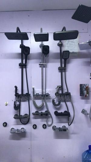 Black and Silver Piano Shower Mixer Available