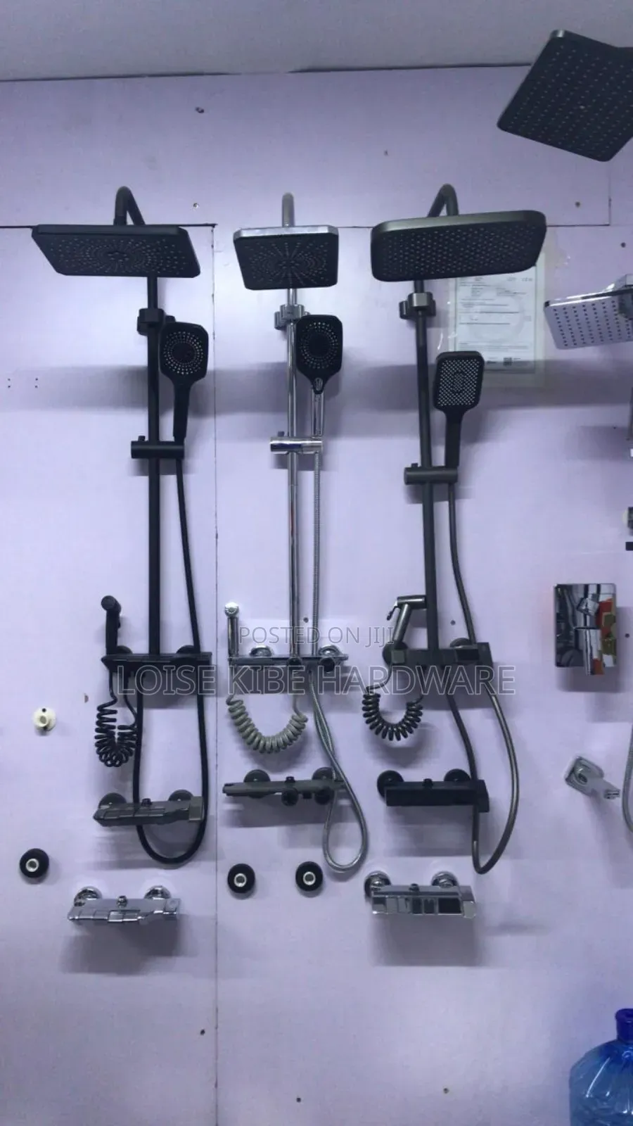 Black and Silver Piano Shower Mixer Available