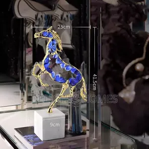 Luxury Modern Crystal Horse Statue Sculpture_haw