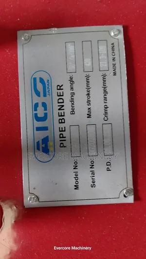 Aico Japan 4inch Hydraulic Pipe Bender Machine Manual Designed.