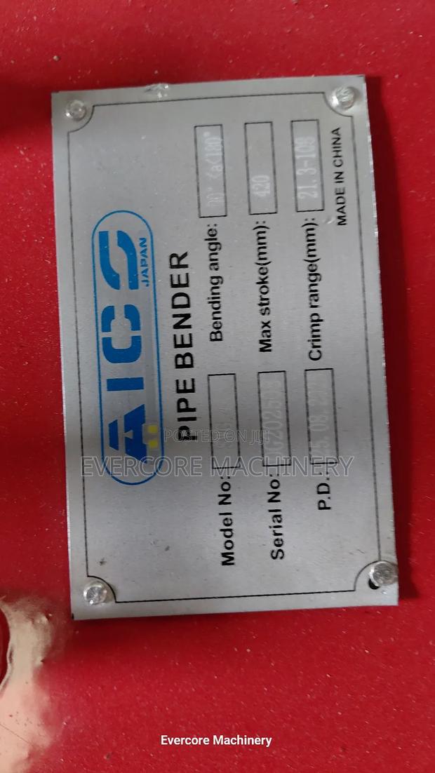 Aico Japan 4inch Hydraulic Pipe Bender Machine Manual Designed. - thumbnail 4