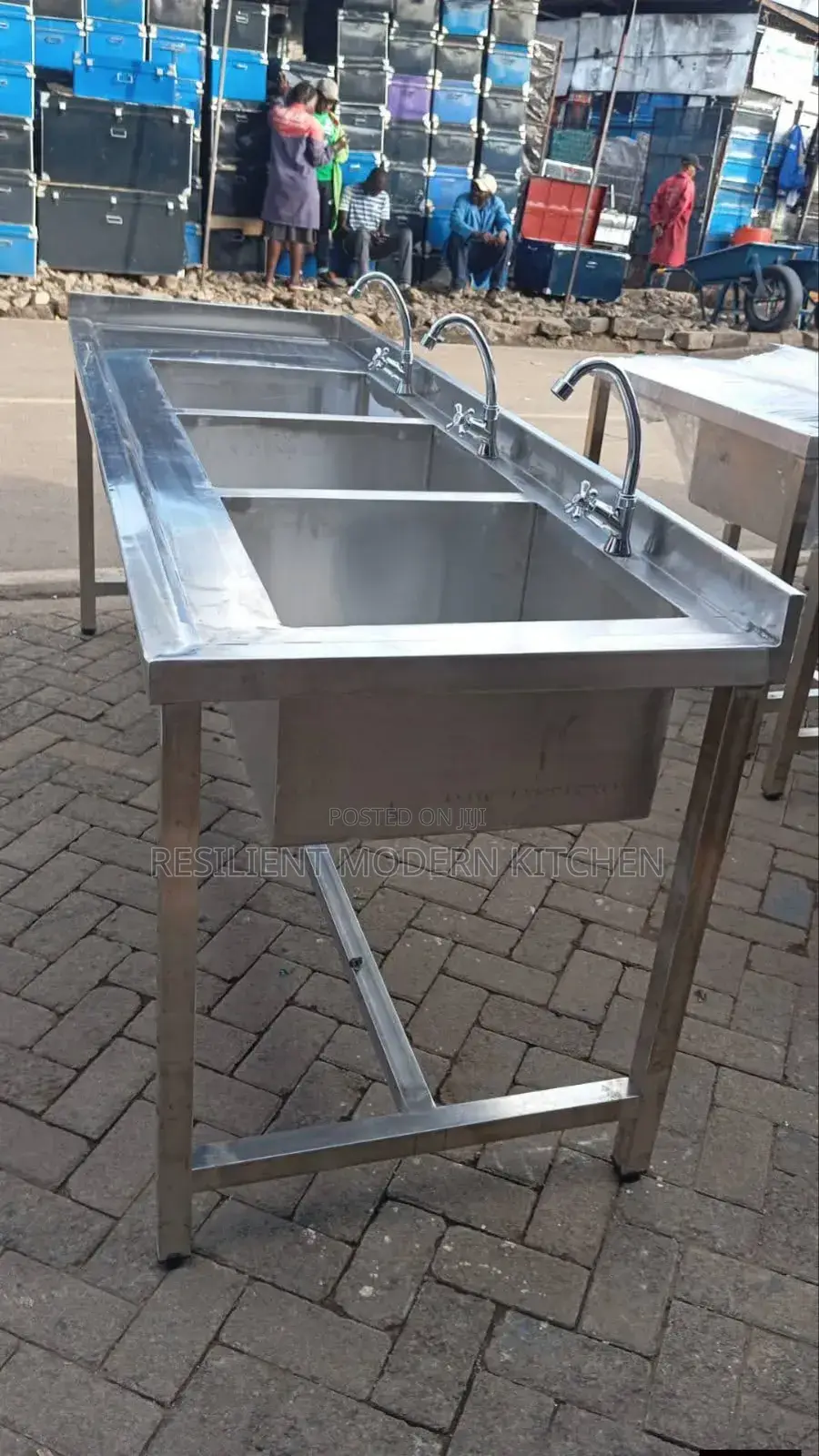 Stainless Steel Tripple Sink