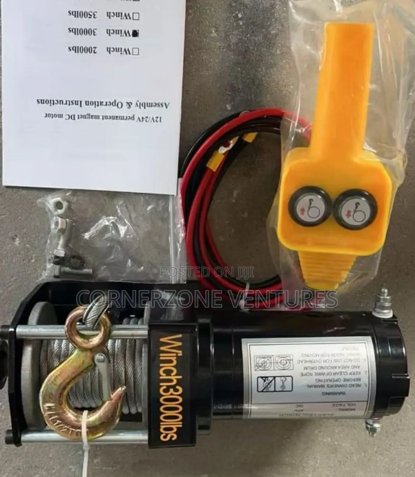 Dc Motor Electric Winch/ 1350kgs Winch