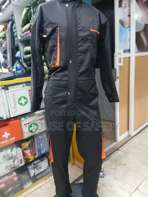 Black Cargo With Sturdy Seams Overall