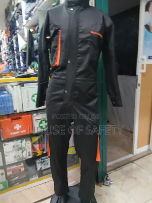 Black Cargo With Sturdy Seams Overall