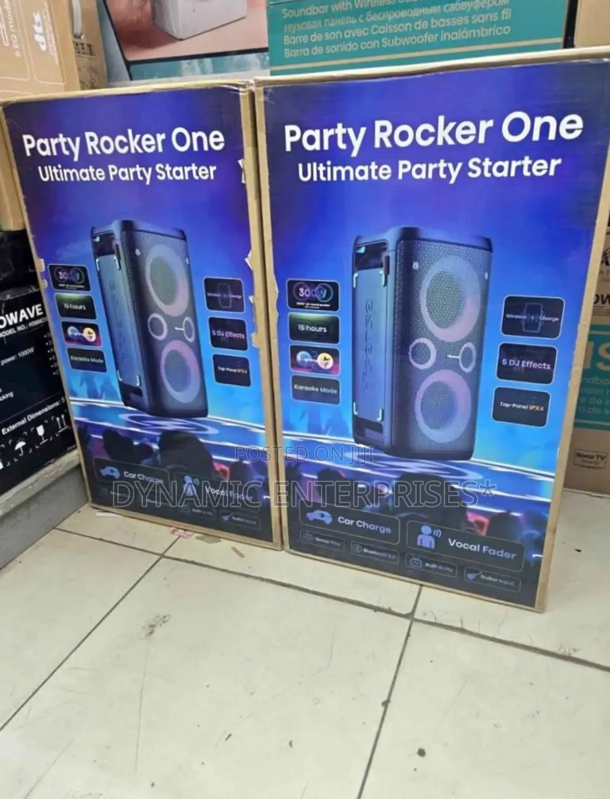 Hisense Rocker Speaker Rechargerble 15 Hours 300 Watts Dj Effects