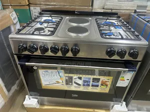 Beko Cooker 60x90 4 Gas + 2 Hotplates With Electric Fan-Assisted Oven