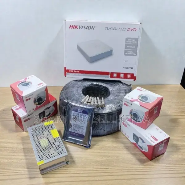 4 Cameras 1080p Smart Hybrid Colored Night Vision CCTV Kit