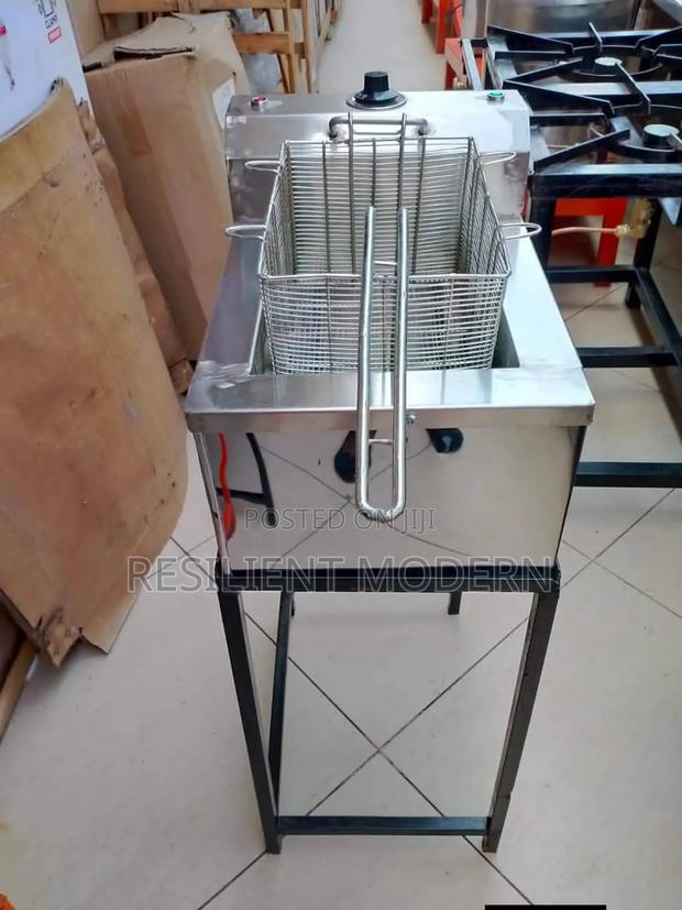 Stainless Steel Single Fryer - main view