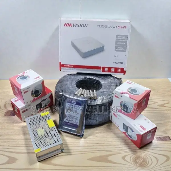 1080p Smart Hybrid Full Time Colored Night Vision CCTV System 4 Cam