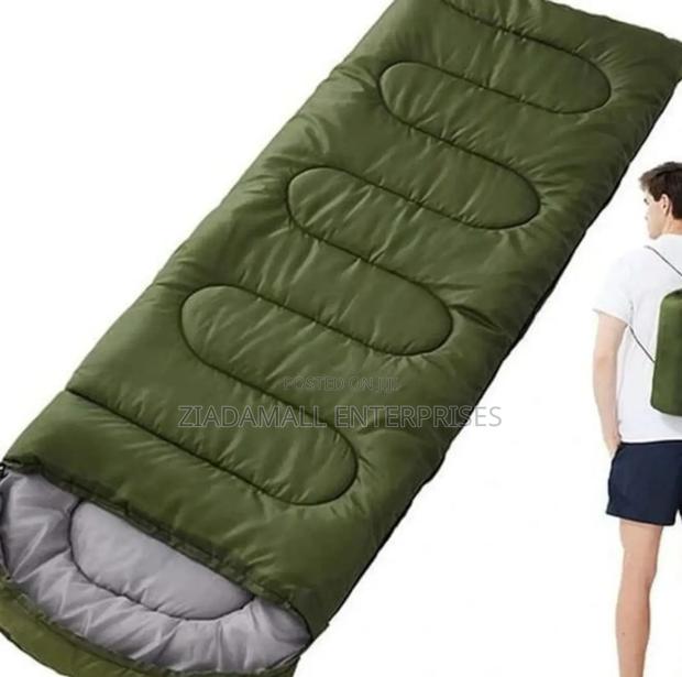 Rugged Army-Green Sleeping Bag for Extreme Outdoor Adventures