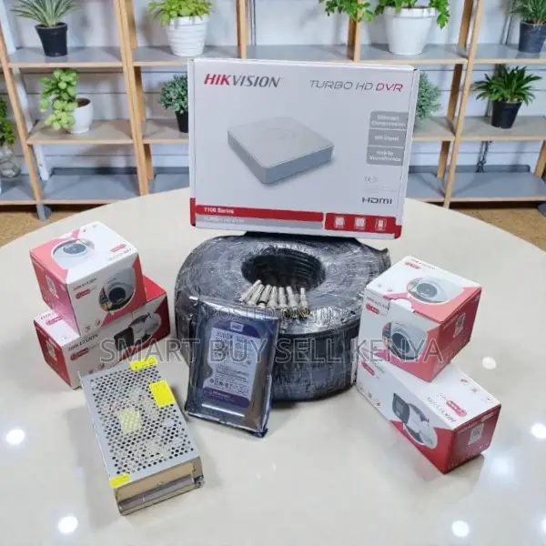 Smart Hybrid Colored Night Vision 4 Cam CCTV DVR Package