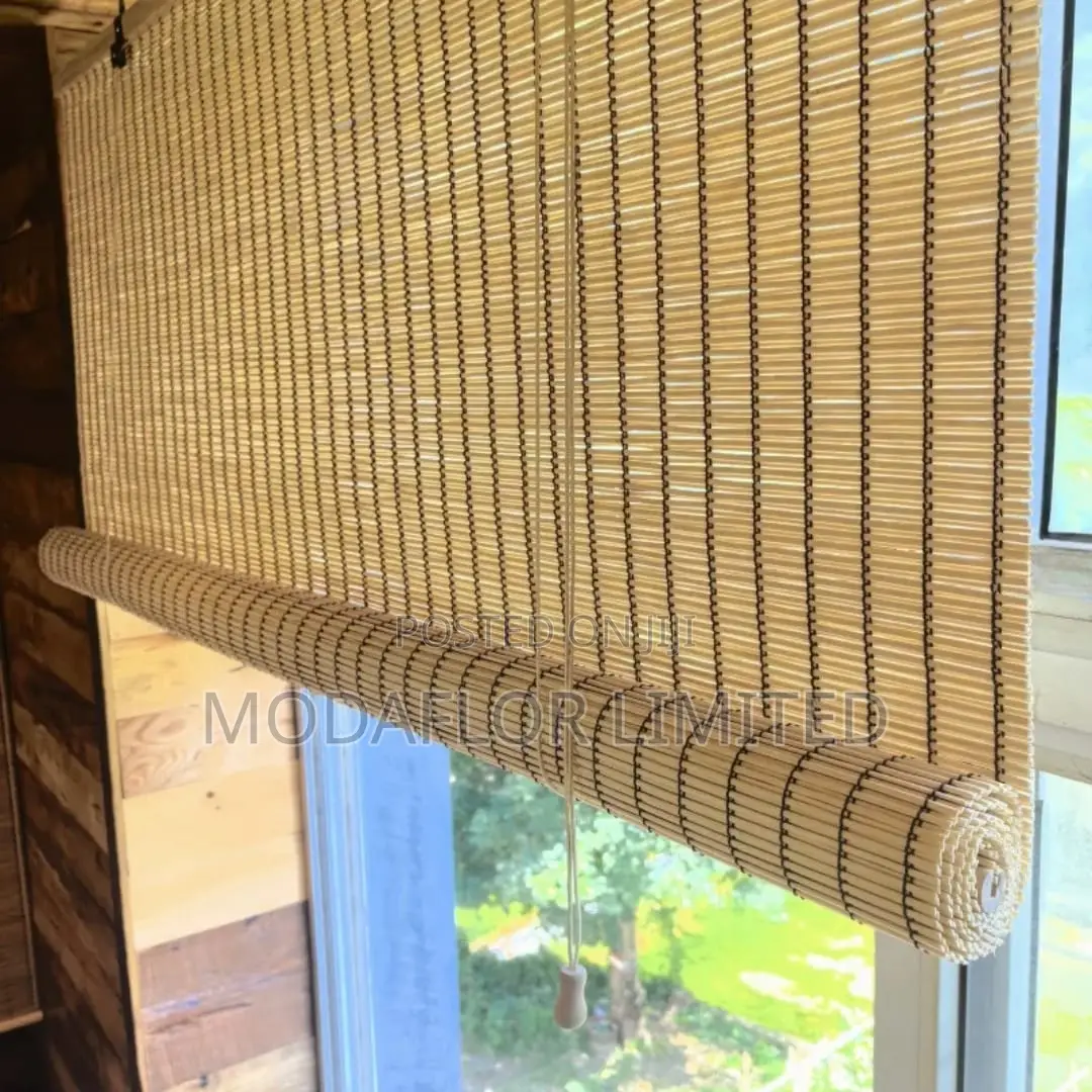 Elegant Bamboo Blinds. Modern Home Decor