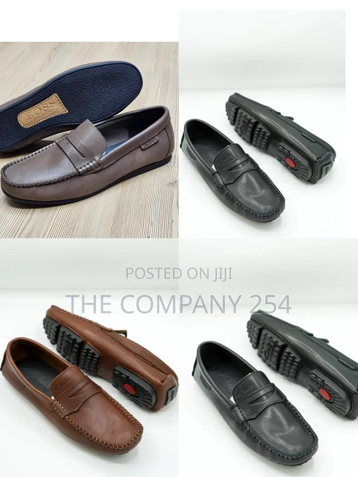 Quality Casual Leather Slip on Clark's Loafer Men Shoes