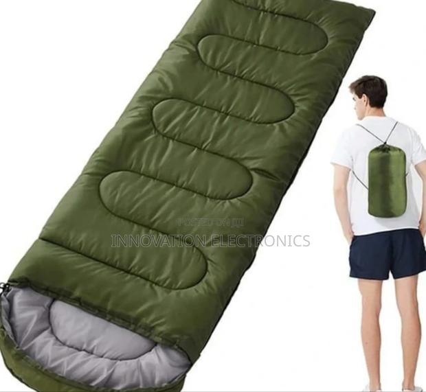 Heavy Army Green and Black Camping Sleeping Bag