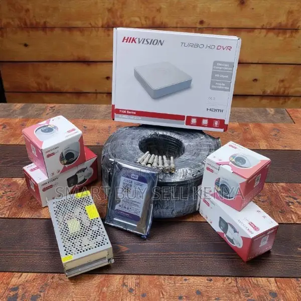 Hikvision 4 Cameras Kit 1080p Smart Hybrid Weatherproof CCTV System