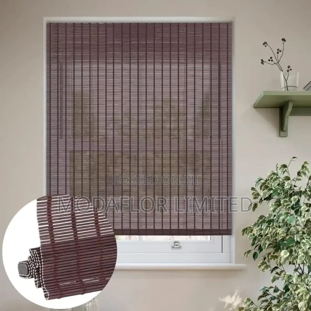 Roll-Up Bamboo Blinds – Smooth Operation Clean Finish