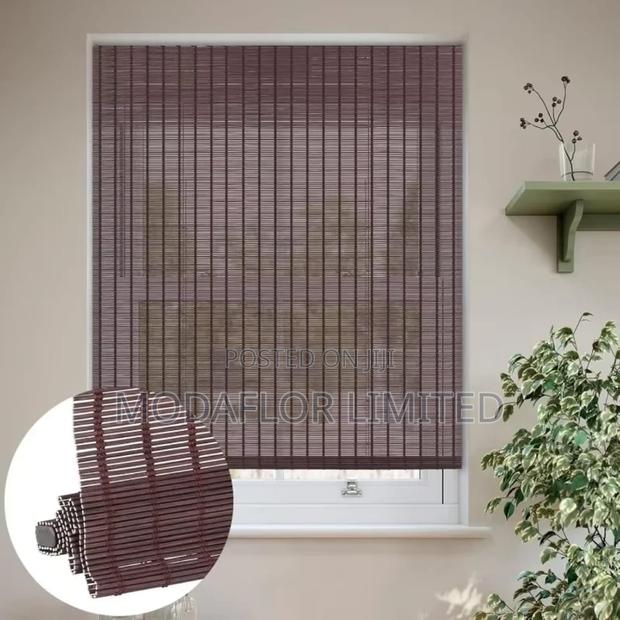 Roll-Up Bamboo Blinds – Smooth Operation Clean Finish
