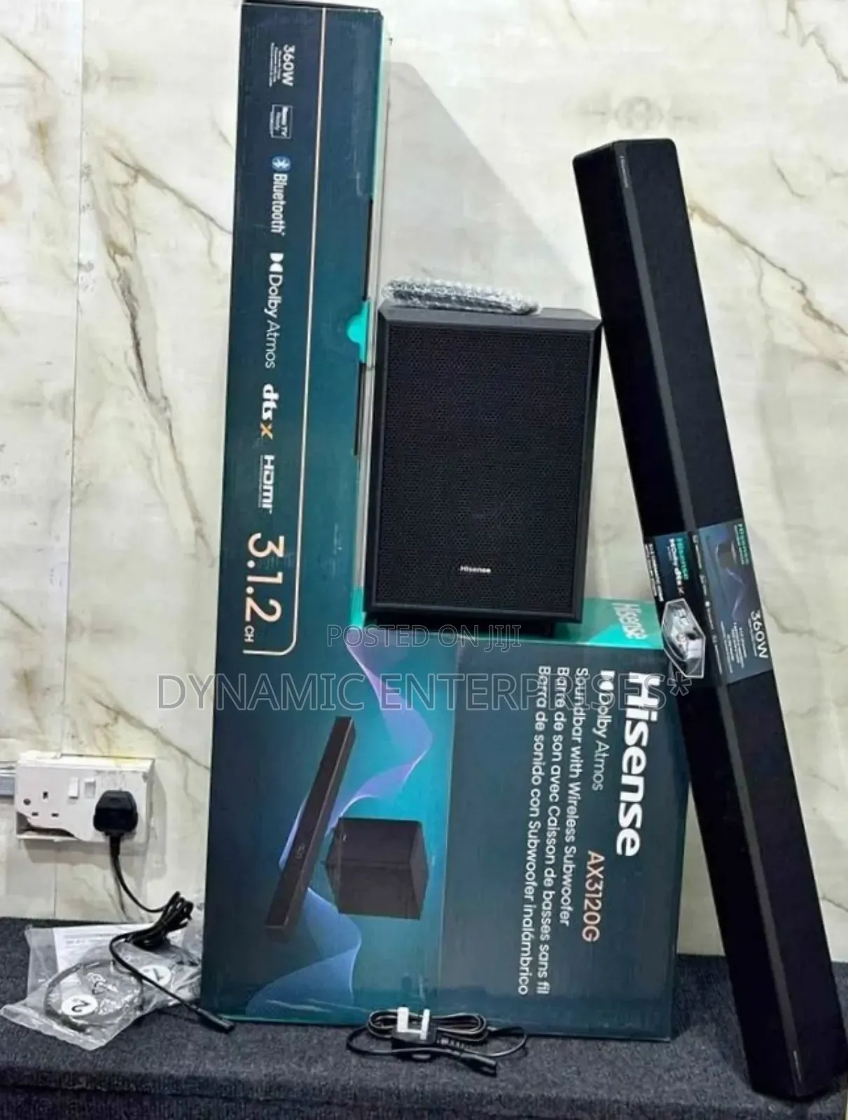 Hisense Sound Bar Ax3120g 3.1.2 Channel 360w