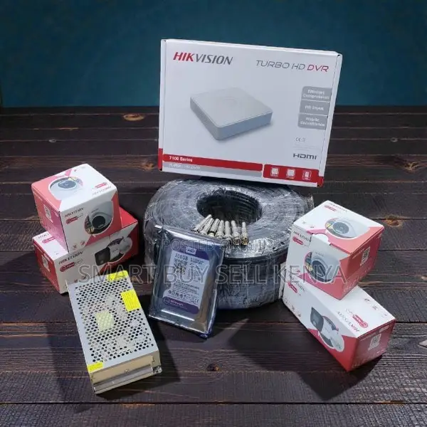 Low Cost 1080p Smart Hybrid Colored Night Vision CCTV System 4 Cam