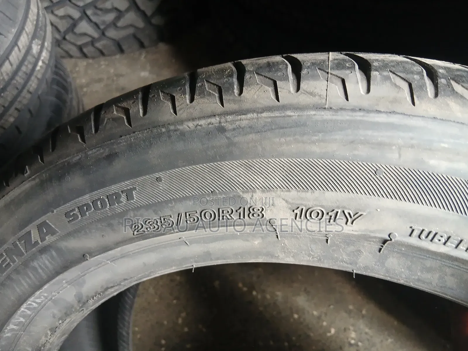 235/50 R 18 Bridgestone Poteza Tyres Made in Hungary.