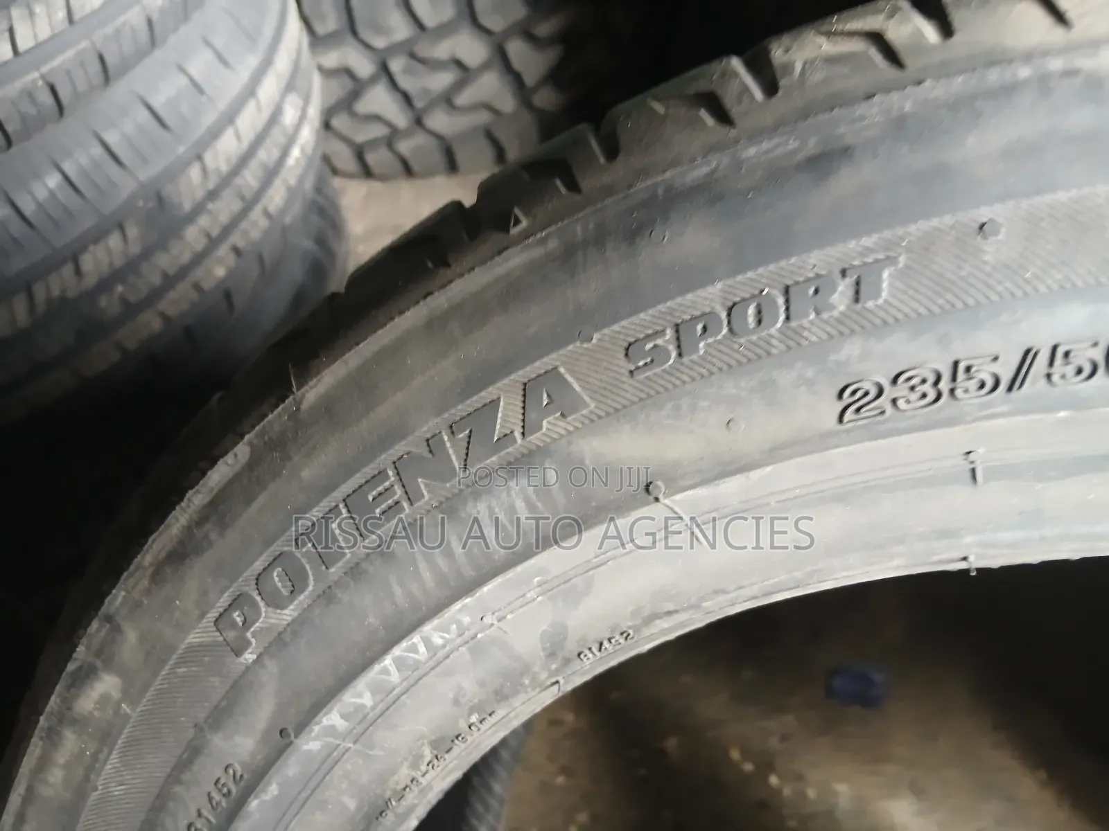 235/50 R 18 Bridgestone Poteza Tyres Made in Hungary.