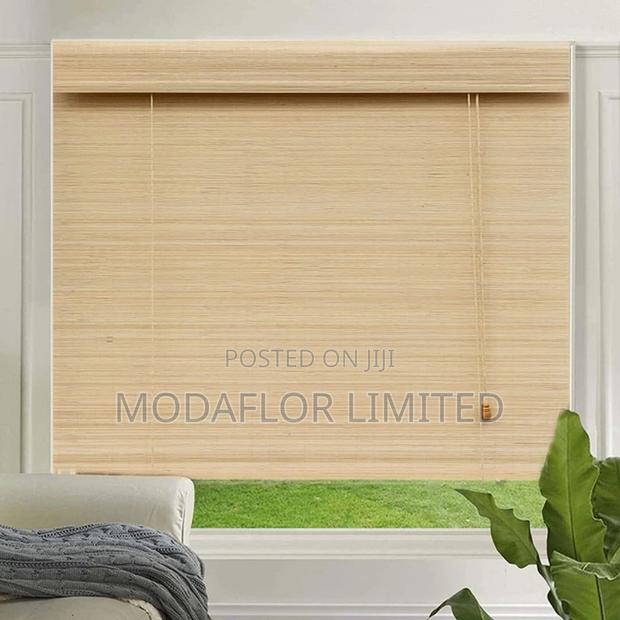 Eco-Friendly Bamboo Roll-Up Blinds – Sustainable Stylish - main view
