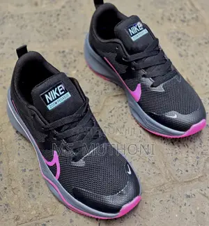 Black Pegasus With Pink Sole Running Shoes *37 38 39 40 41 42*