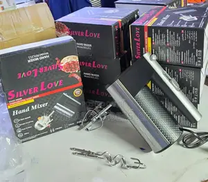 Silver Handheld Kitchen Mixer