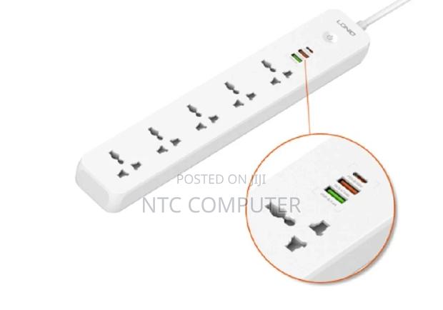 Ldnio Multisocket Extension With 5 Ac 3 Usb Power Extender 38w (Sc5319