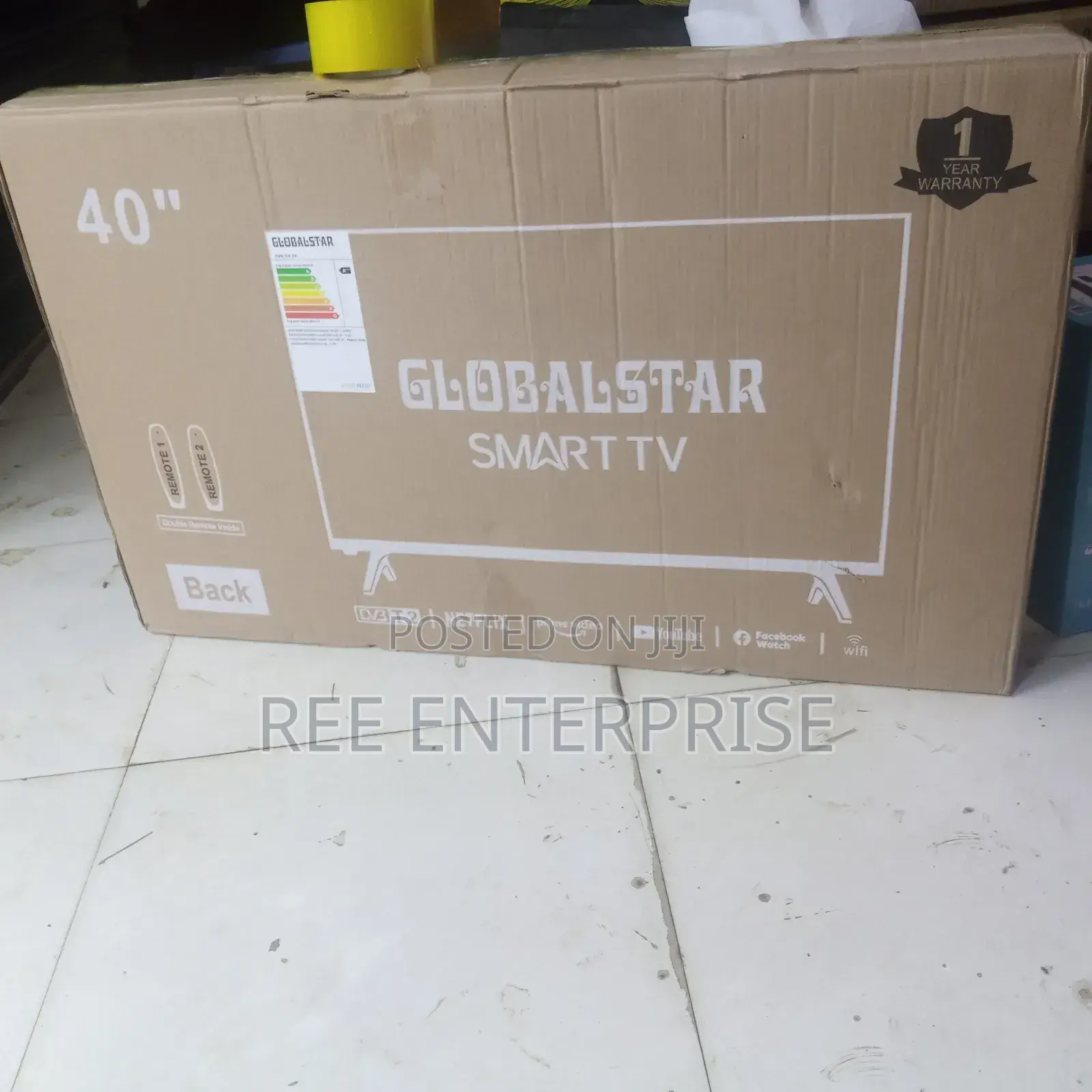 Globalstar Smart TV 40 Inch With Double Remote