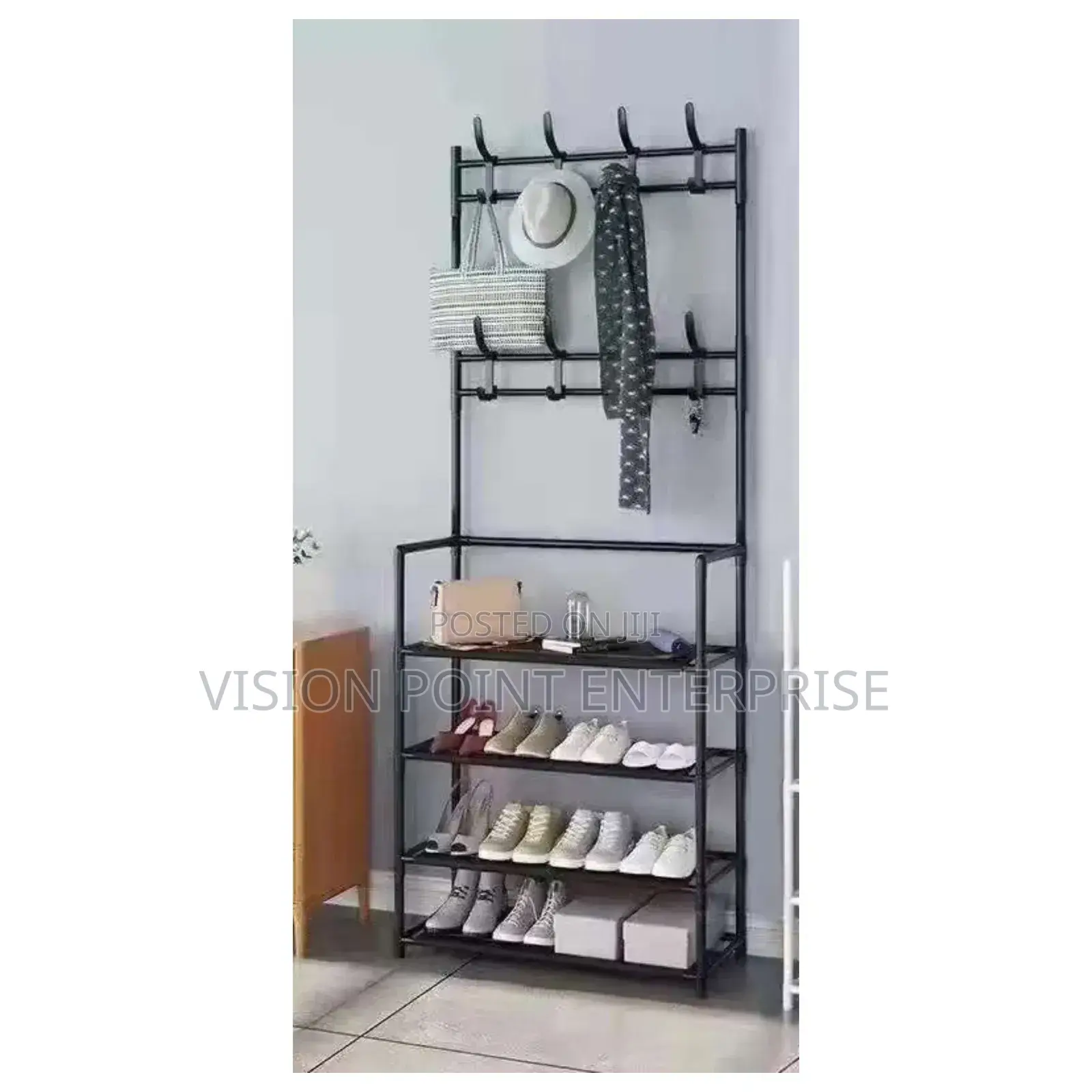 Metallic Shoe Rack