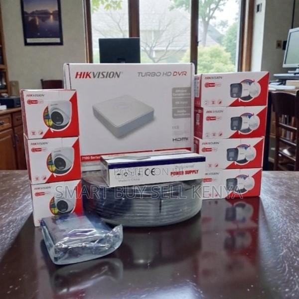 8 Smart Hybrid Colored Night Vision Hikvision 1080p 2mp CCTV Kit